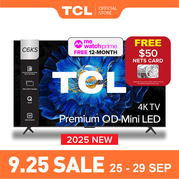 2025 NEW | TCL C6KS 4K QD Mini-LED TV 55 inch 65 inch 75 inch AI Smart Google  TV