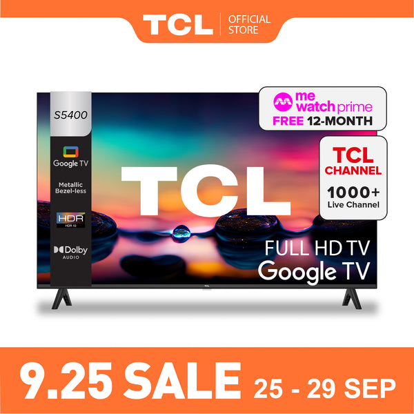 TCL S5400 FHD Google TV 32" - 40" AI Smart TV