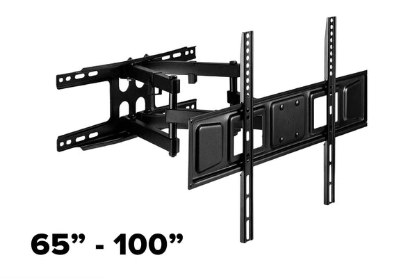 65"-100" (Double Arm) Swivel Bracket Wall Mount & Installation Option